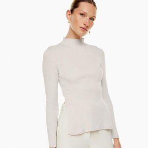 Aritzia Babaton Sculpt Knit Tie-Back Longsleeve XS
